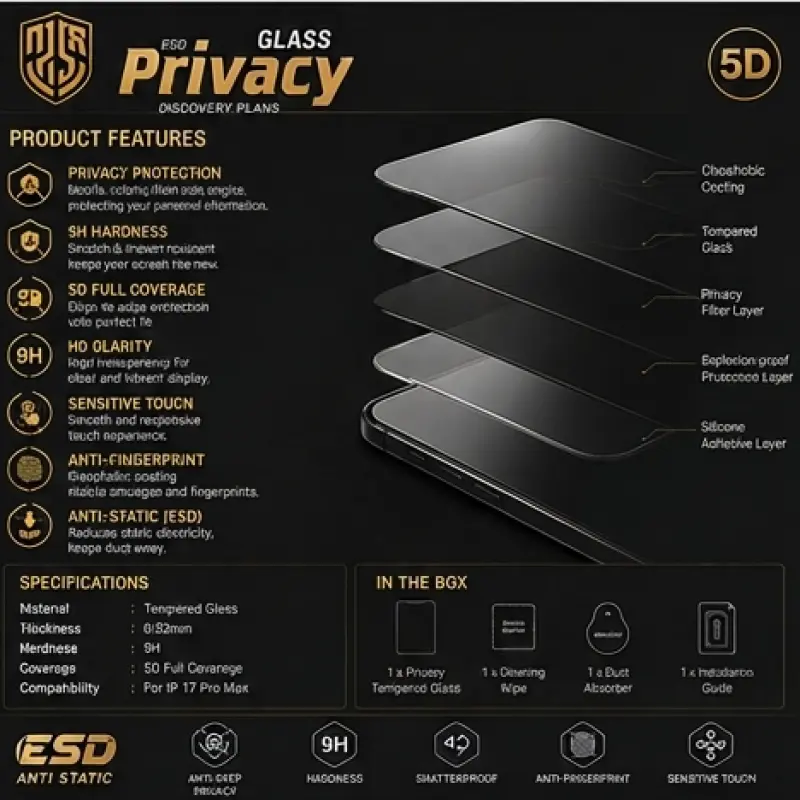 Privacy Glass iPhone 17 series